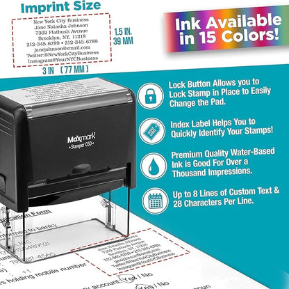 Custom Self Inking Rubber Stamp - Image 3
