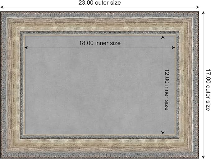 Amanti Art Silver Framed Magnetic Board 17x23 Small Vision Board - Image 4