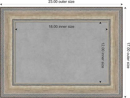 Amanti Art Silver Framed Magnetic Board 17x23 Small Vision Board - Image 4