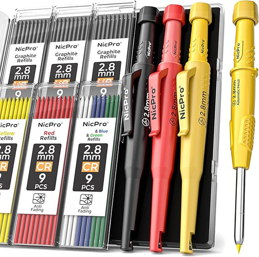 Nicpro 3 Pack CP3000 Carpenter Pencils by Nicpro
