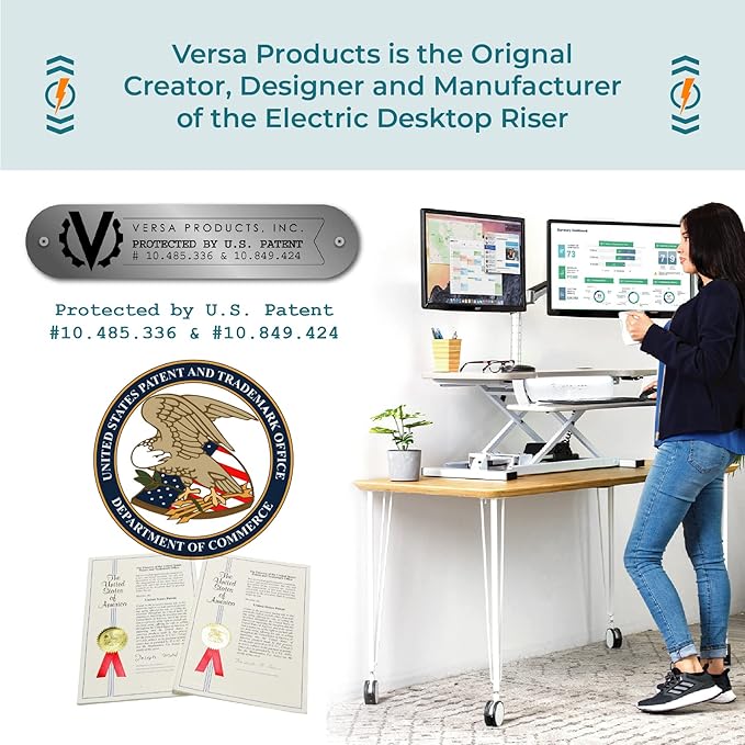 VERSADESK® PowerPro™ Electric Standing Desk Converter - Image 8
