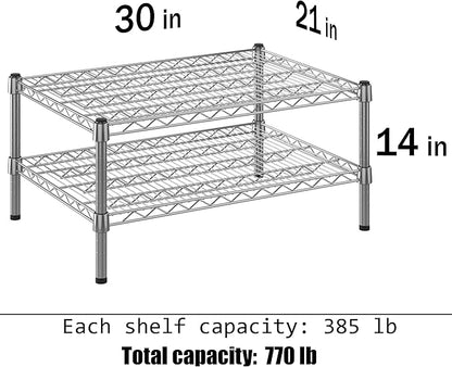 Regal Altair 21" Deep x 30" Wide x 14" Height Wire Shelving Kit | 2-Tier | NSF - Image 3