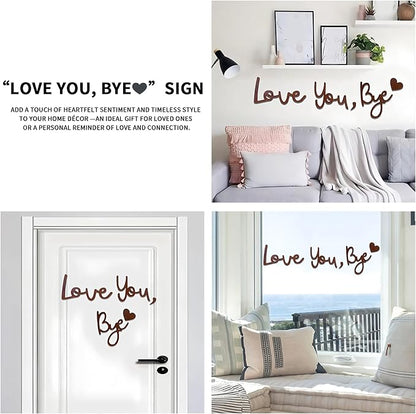Home Decor Large Brown Love You Bye Wood Sign Boho Decor Wall Decor Express - Image 6