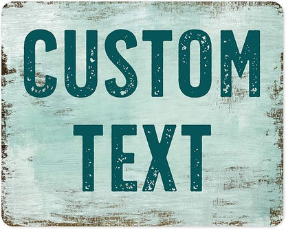 Custom Sign, Custom Street Sign, 11 Font Colors, 13 Font Styles, 4 Hole Options by MySignCenter