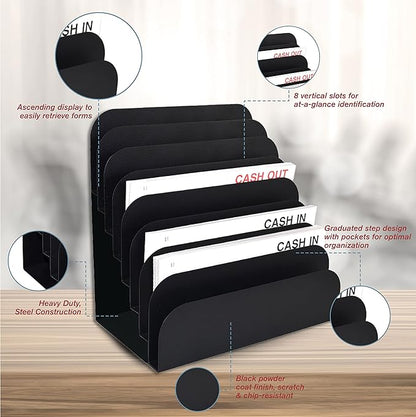 BankSupplies STEELMASTER Steel Cashier Pad Rack - Image 4