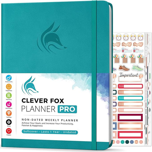 Clever Fox Planner PRO – Weekly & Monthly Life Planner to Increase Productivity by CleverFox