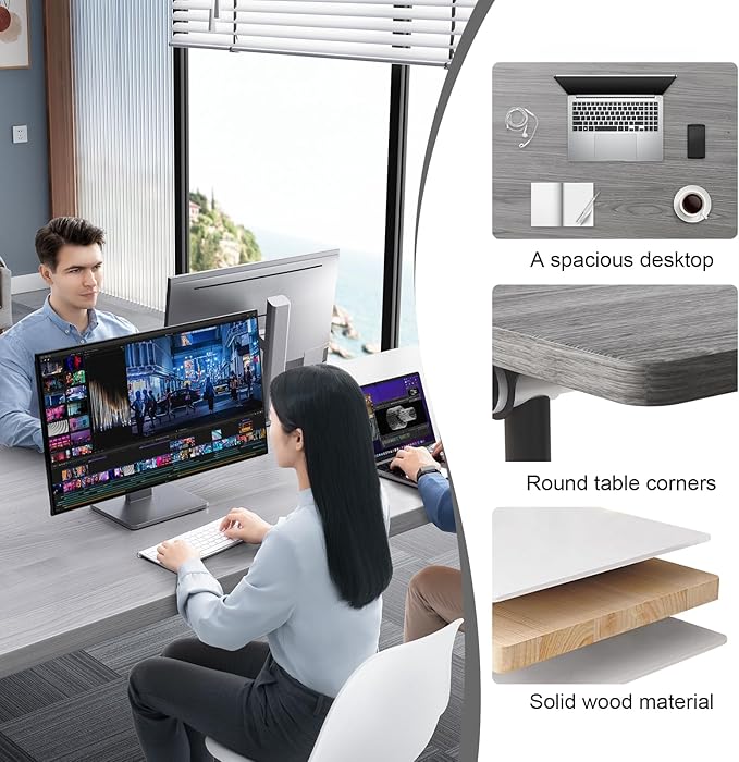 Conference Table, 55.1''Folding Conference Room Table - Image 7