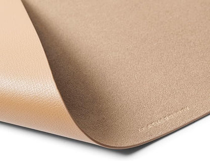 Leatherology Premium Tan Full Grain Leather Desk Pad – Modern Desk Mat - Image 3