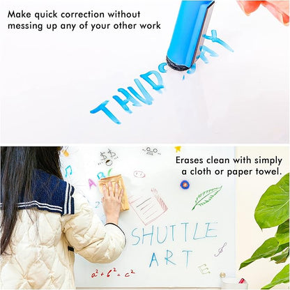Shuttle Art Dry Erase Markers, 20 Pack 17 Colors Whiteboard Markers, Bundled - Image 6