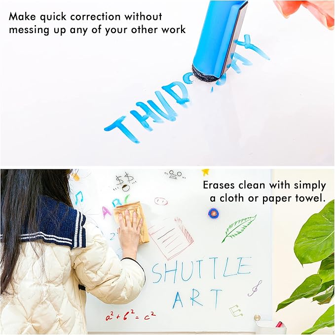 Shuttle Art Dry Erase Markers, 25 Pack 20 Colors Whiteboard Markers, Bundled - Image 6