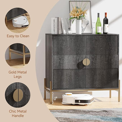 HOCAT 30.7" Accent Cabinet, Modern Buffet Cabinet - Image 5