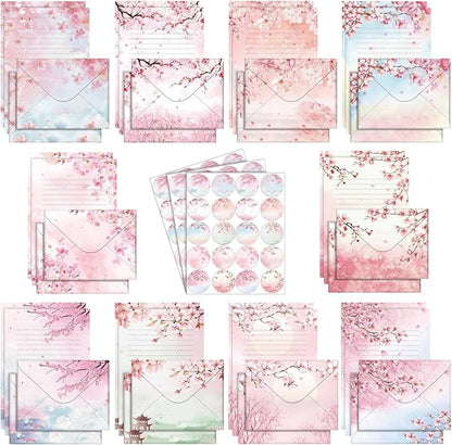 TaoBary 160 Pcs Stationery Paper Set 50 Double Sided Stationery Papers by TaoBary