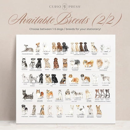 Personalized Stationery Dog Themed Note Pads, Choose from 85 Breeds Dog - Image 6