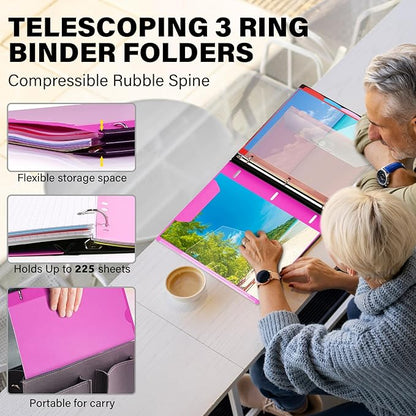 WOT I Telescoping Project Organizer 2-Pack, Refillable Binder - Image 2