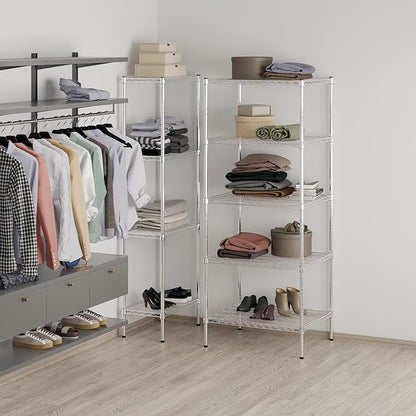 Regal Altair 24" Deep x 30" Wide x 74" Height Wire Shelving Kit | 5-Tier | NSF - Image 7