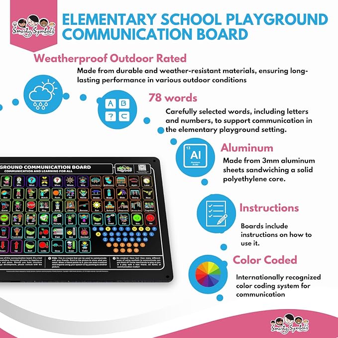 Weather-Proof Aluminum School Playground Communication Board - Image 6