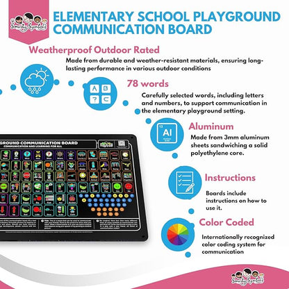 Weather-Proof Aluminum School Playground Communication Board - Image 6