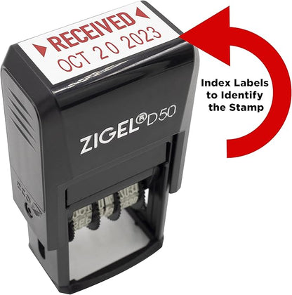 ZIGEL D50 Date Stamp with Received - Image 5