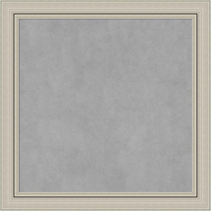 Amanti Art Silver Framed Magnetic Board 24x24 Medium Vision Board by AmantiArt