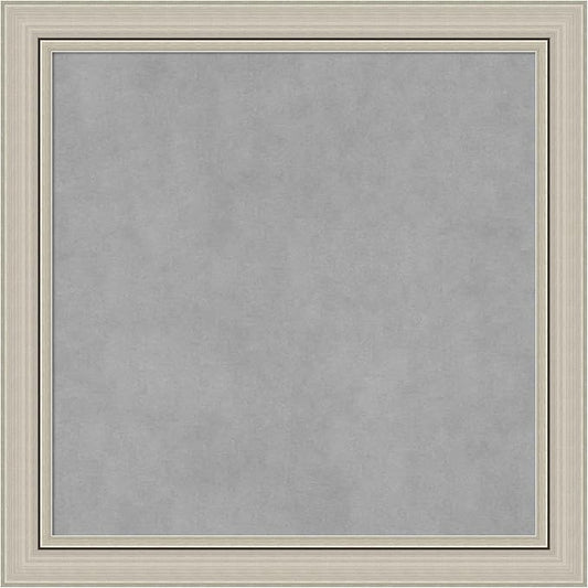 Amanti Art Silver Framed Magnetic Board 24x24 Medium Vision Board by AmantiArt