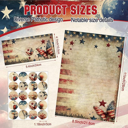 TaoBary 160 Pcs Stationery Paper Set 50 Double Sided Stationery Papers - Image 4