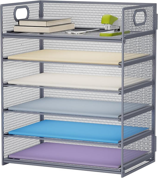 Marbrasse 6 Tier Paper Organizer Letter Tray by Marbrasse