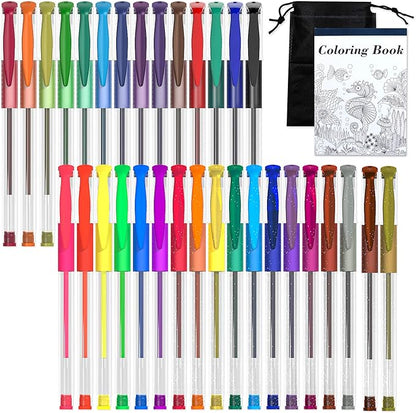 Shuttle Art Gel Pens, 32 Colors Gel Pen Set by ShuttleArt