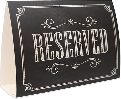 20 Pack Rustic Reserved Table Sign - Image 7