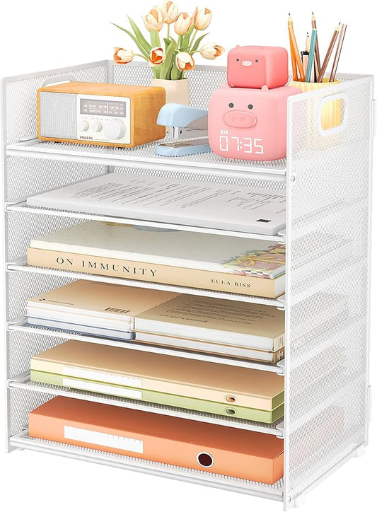 Subekyu 6 Tier Paper Organizer for Desk by SUBEKYU