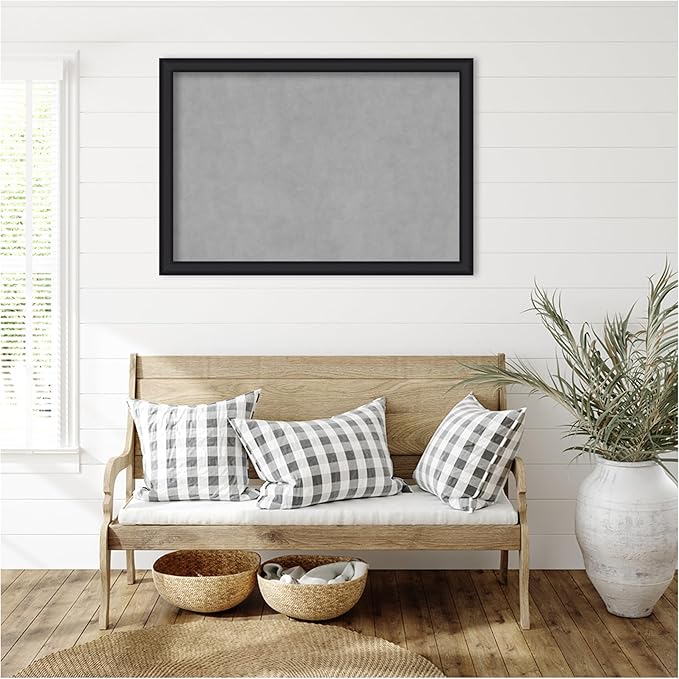 Amanti Art Black Framed Magnetic Board 27x39 Large Vision Board - Image 5
