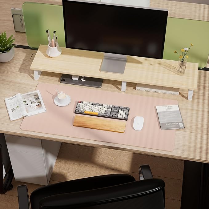 Aothia Double-Sided Desk Pad – 25.6"x13.7" Large Mouse Pad, Leather Desk Mat - Image 5