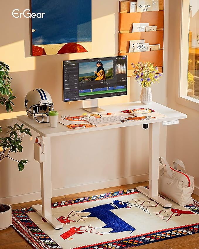 ErGear Height Adjustable Electric Standing Desk, 31.5 x 18.9 Inches Sit Stand - Image 2