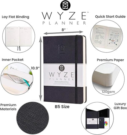 Wyze Planner Undated Daily Planner – 1-Year B5 Productivity Organizer - Image 2