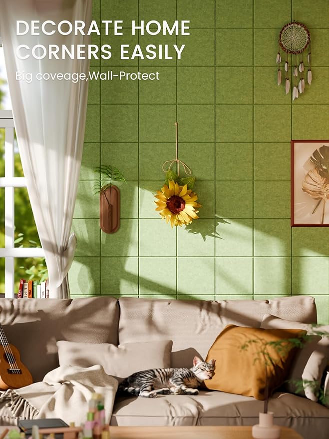 Bumusty Large Cork Board Alternative-47 x35 Felt Bulletin Board Tiles, - Image 4