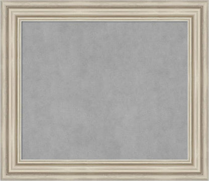 Amanti Art Silver Framed Magnetic Board 26x30 Medium Vision Board by AmantiArt