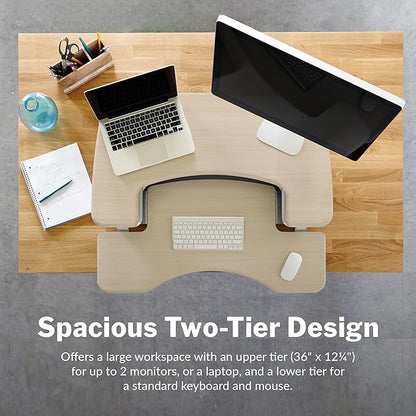 Vari VariDesk Pro Plus 36 Standing Desk Converter – 11 Height Settings + Spring - Image 6