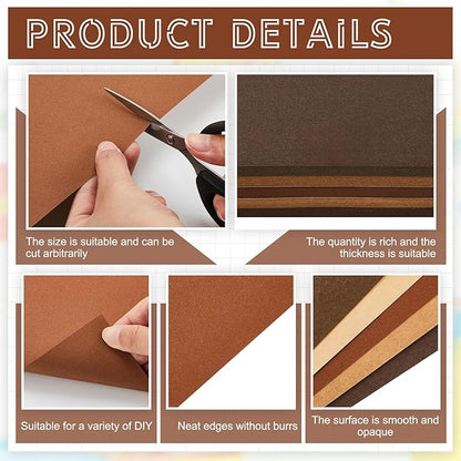 Sinmoe 40 Sheets 5 Shades Cardstock Paper 8.5 x 11 Inches 180gsm Solid Core - Image 3