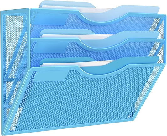 Kuntine.B Wall File Organizer Office Hanging Magazine Holder Wall File Organizer by KuntineB