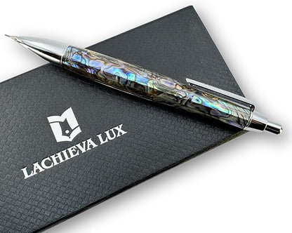LACHIEVA LUX Abalone Shell Mechanical Pencil 0.7mm, Luxury Metal Pencil - Image 2