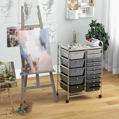 GLACER 15 Drawers Rolling Cart, Storage Cart - Image 9