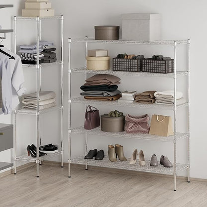 Regal Altair 18" Deep x 54" Wide x 64" Height Wire Shelving Kit | 5-Tier | NSF - Image 7