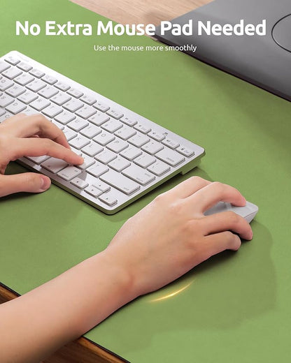 YSAGi Leather Desk Protector, Office Mat, Large Mouse Mat, Non-Slip PU Leather - Image 3