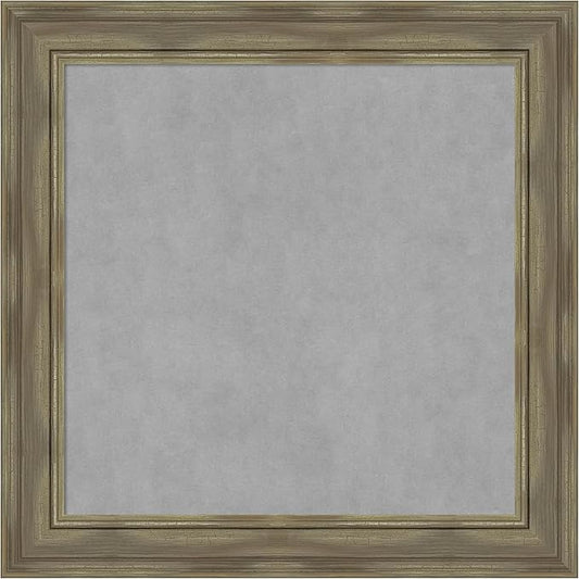 Amanti Art Grey Framed Magnetic Board 30x30 Medium Vision Board by AmantiArt