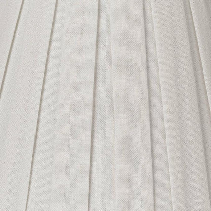 Creme Linen Large Box Pleat Lamp Shade 7" Top x 14" Bottom x 11" High - Image 2