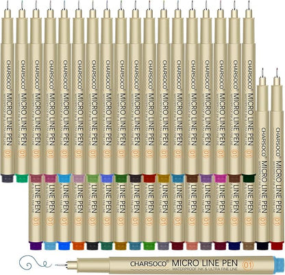 CHARSOCO 01 Micro Pen, Fine Point Pen by CHARSOCO