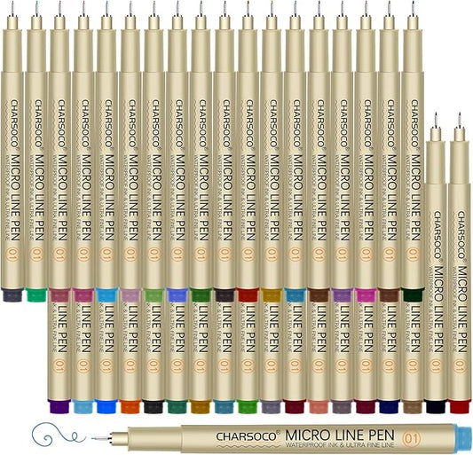 CHARSOCO 01 Micro Pen, Fine Point Pen by CHARSOCO