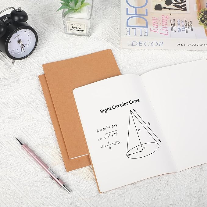 miikoul 24 Pack Blank Kraft Notebooks, 8.3"x5.5" A5 Small Journal Bulk Blank - Image 5