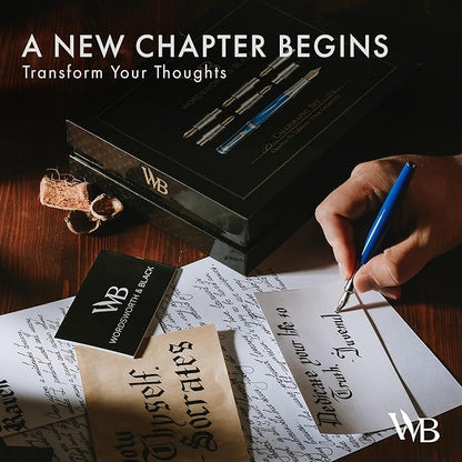 Wordsworth & Black Calligraphy Pen Gift Set, Includes Bottle, 6 Cartridges - Image 3
