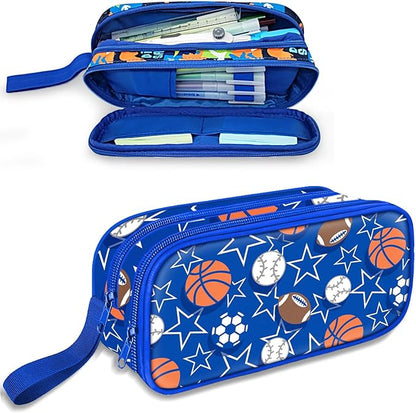 Fitvc Large Pencil Case for Boys, Sports Boys Pencil Pouch for Kids Teens School by FITVC