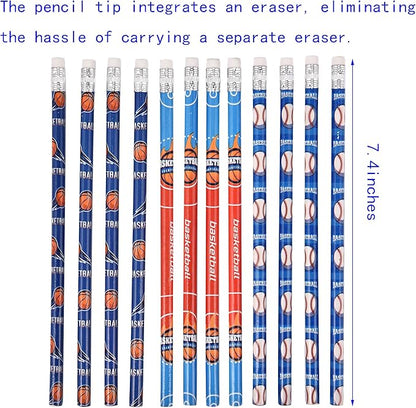 Jsehchya 72PCS Corlorful Wooden Football Pattern Cased Pencils - Image 2